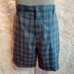 Chaps Men's Navy Blue Plaid Shorts Size 40